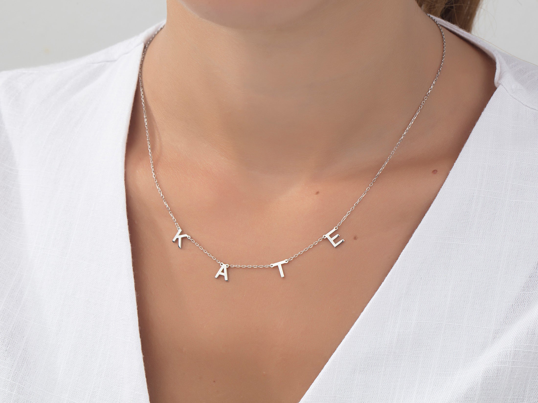 Custom Initials & Name Necklace
