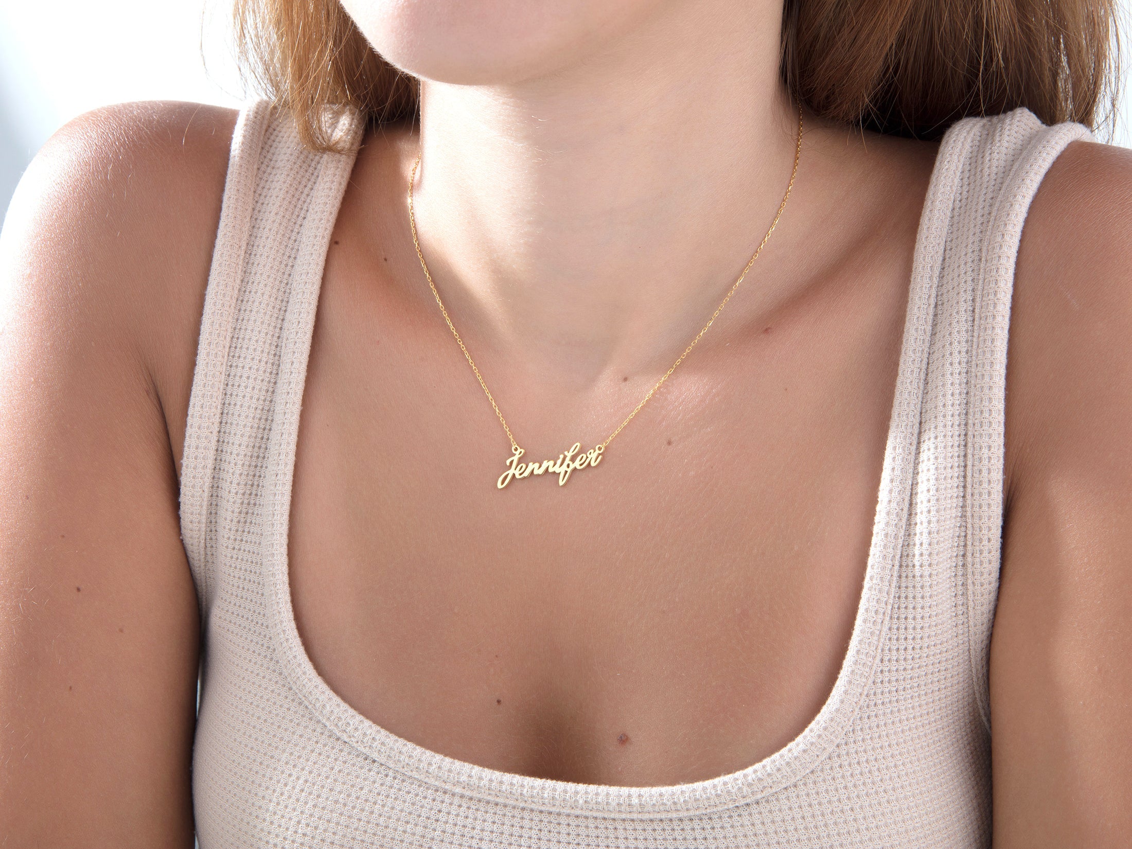 Dainty Handwritten Name Necklace