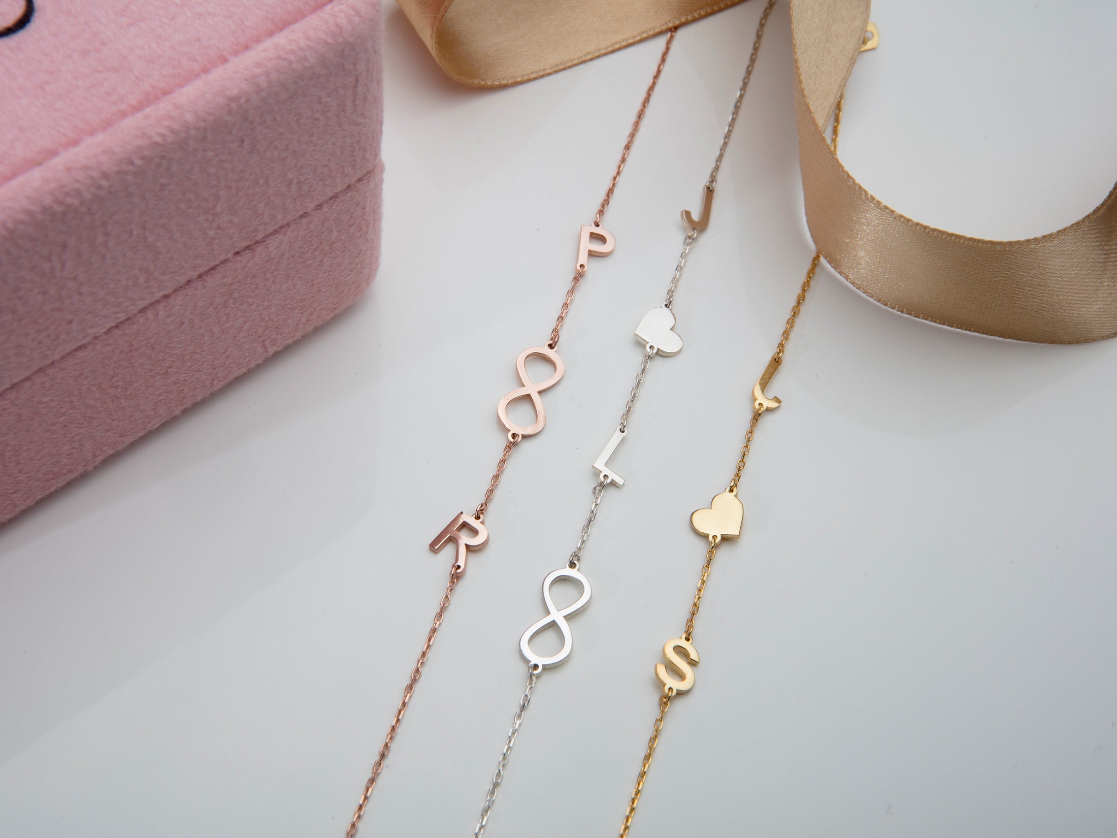 Custom Initial Bracelet – Personalized Letter Bracelet