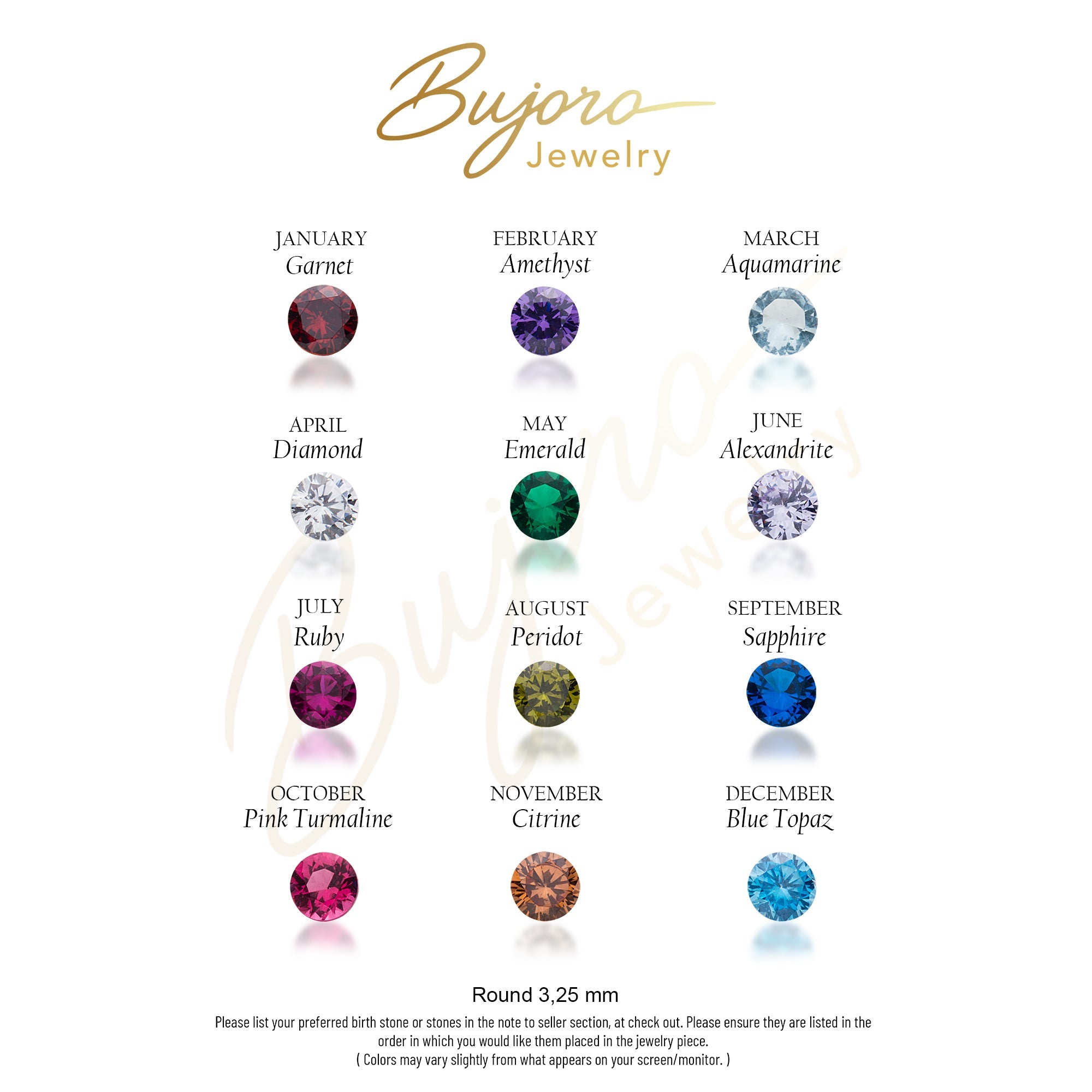 Custom Birthstone & Initial Bracelet