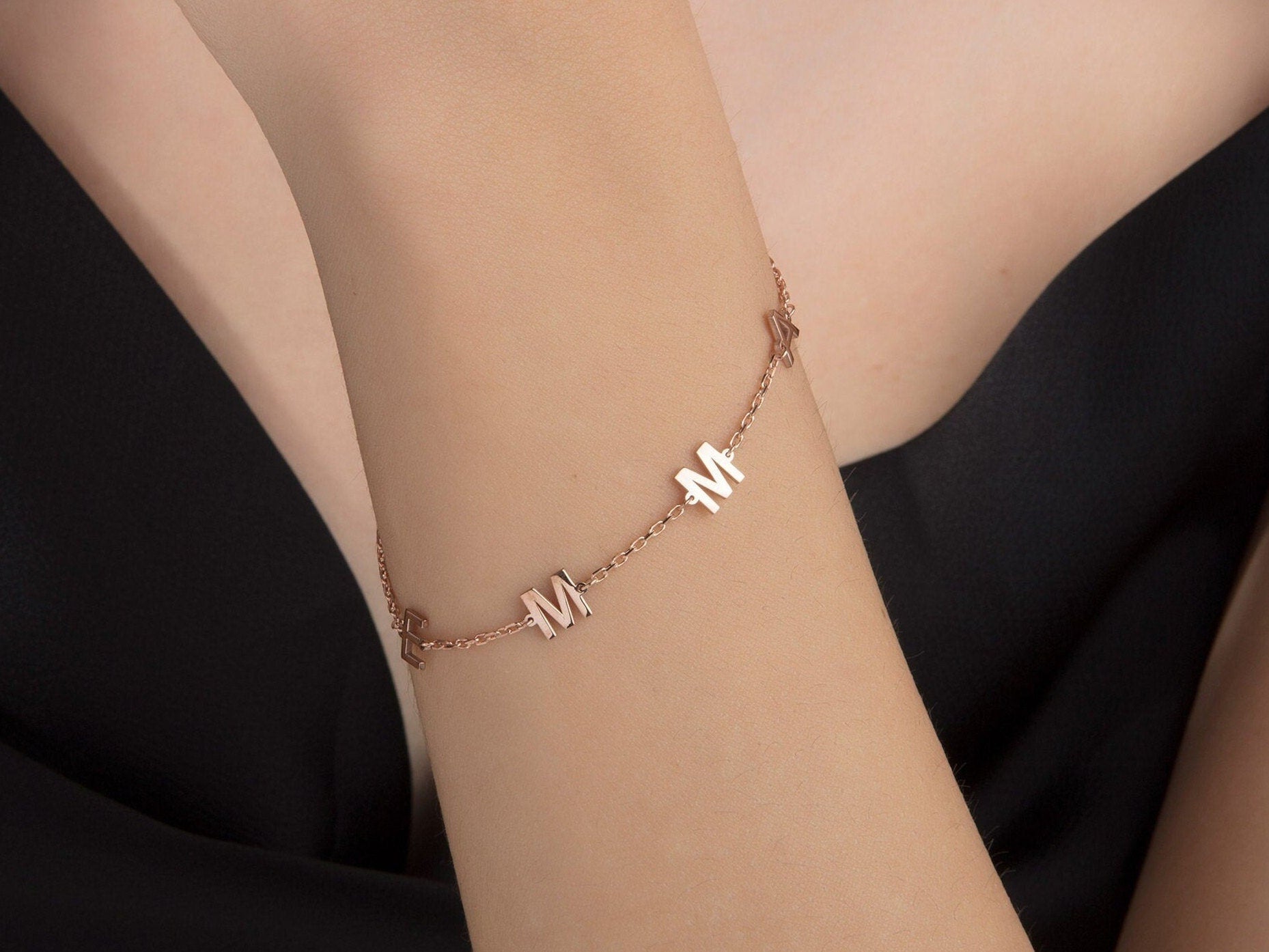 Custom Initial Letter Bracelet