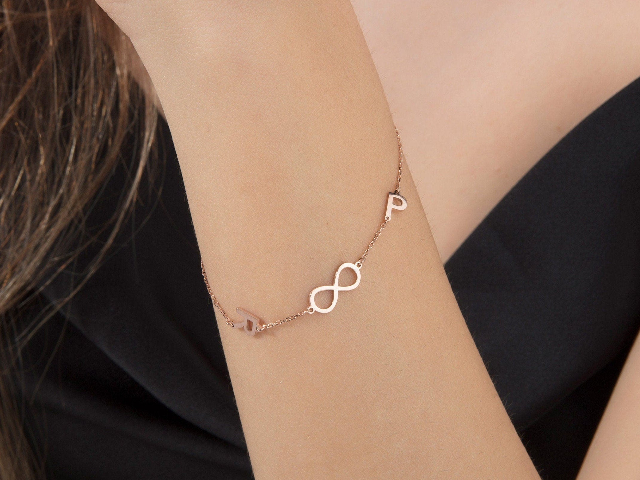Custom Initial Bracelet – Personalized Letter Bracelet