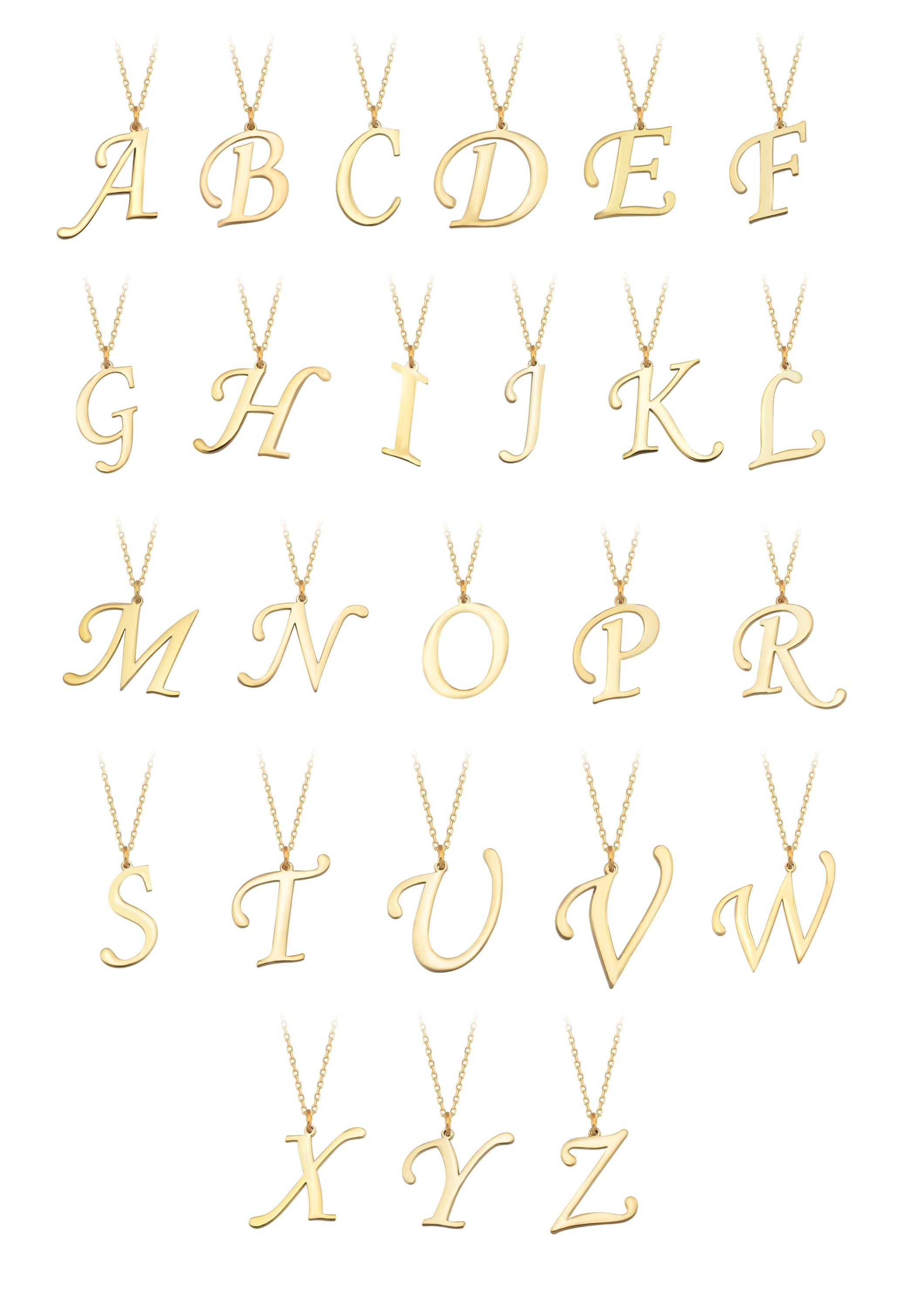 Custom Initial Letter Necklace For Women
