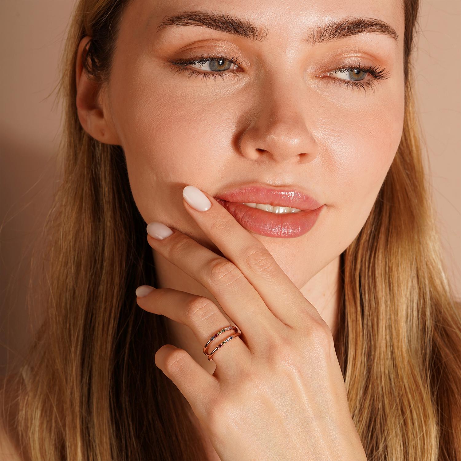 Dainty Stackable Birthstone Ring