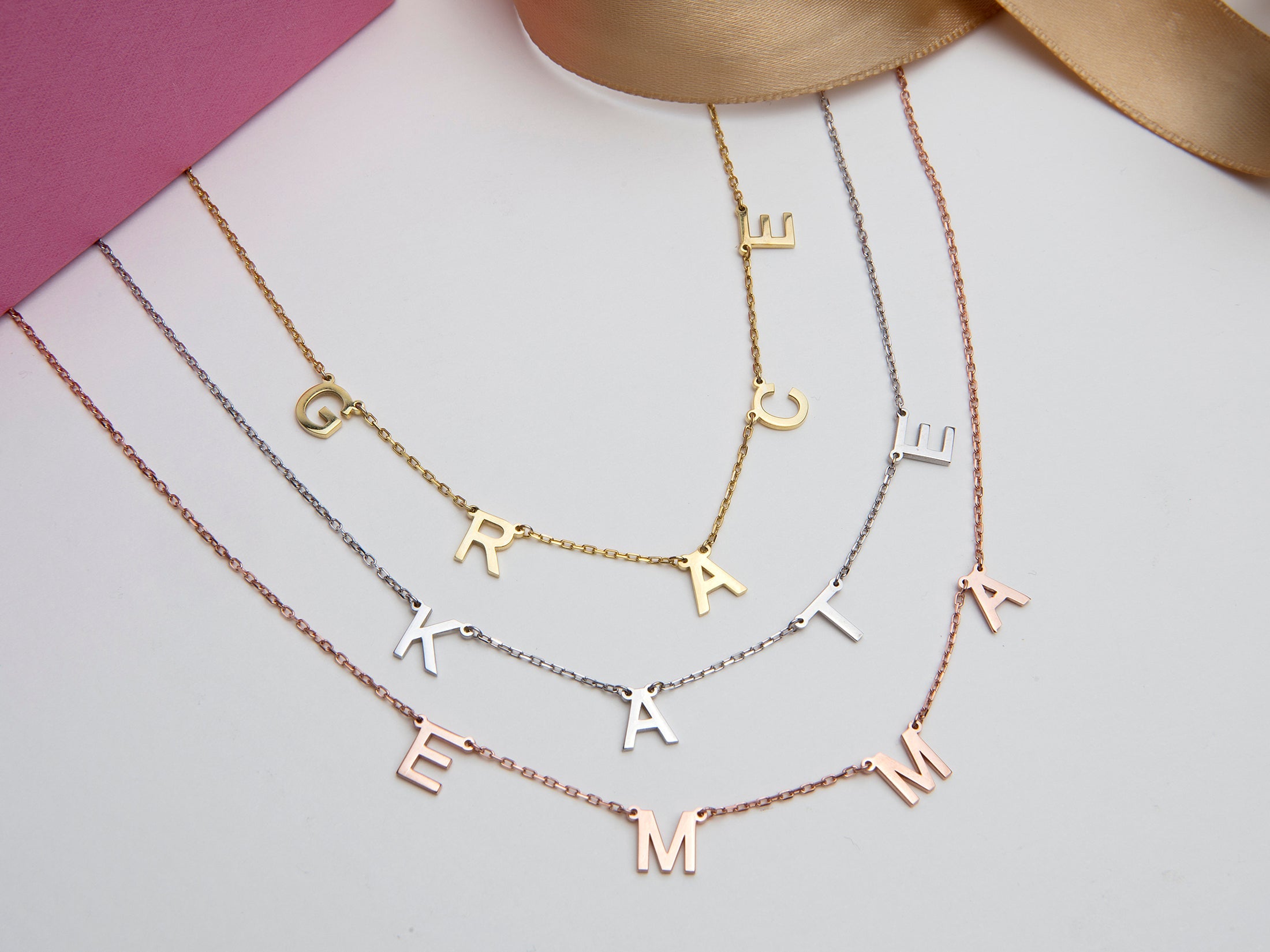 Custom Initials & Name Necklace
