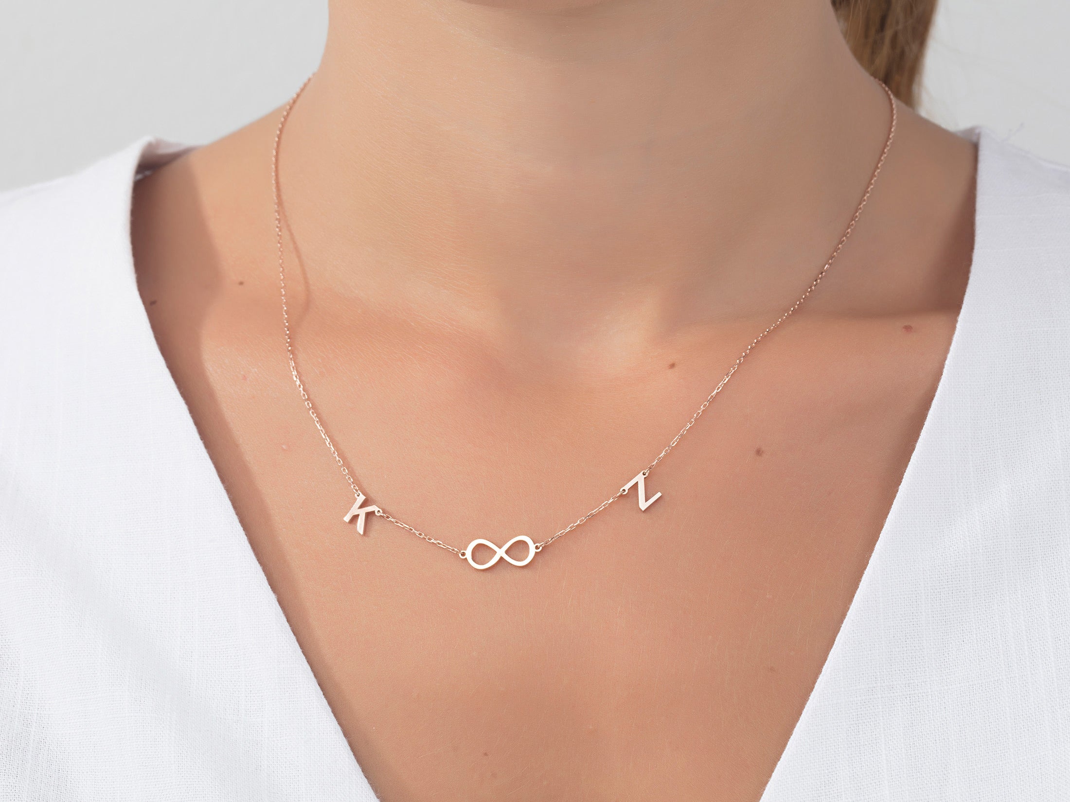 Custom Initials & Name Necklace