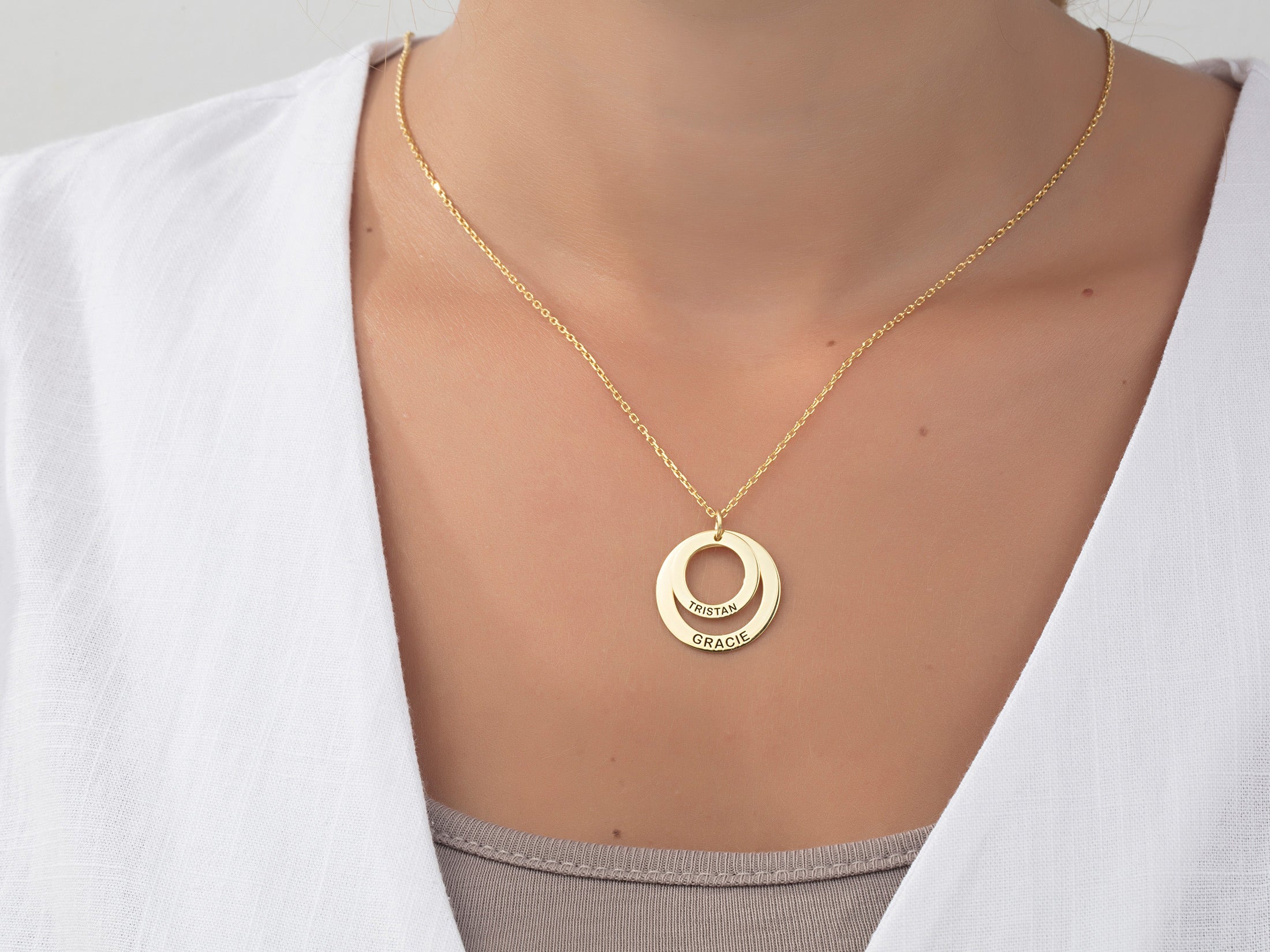 Multi-Name Family Necklace For Mothers