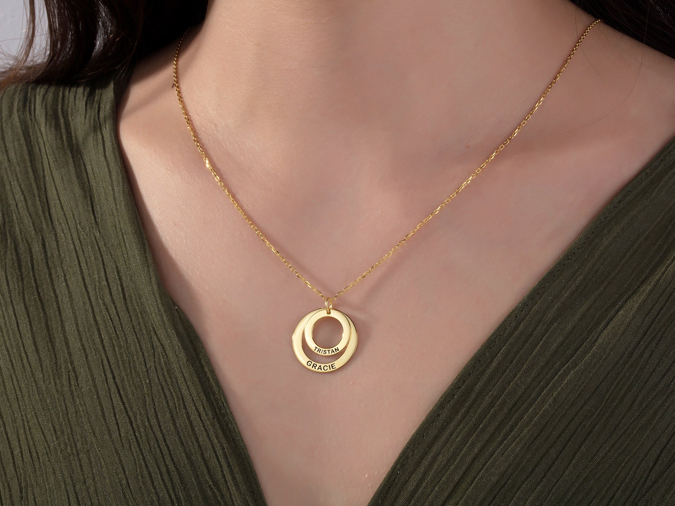 Multi-Name Family Necklace For Mothers
