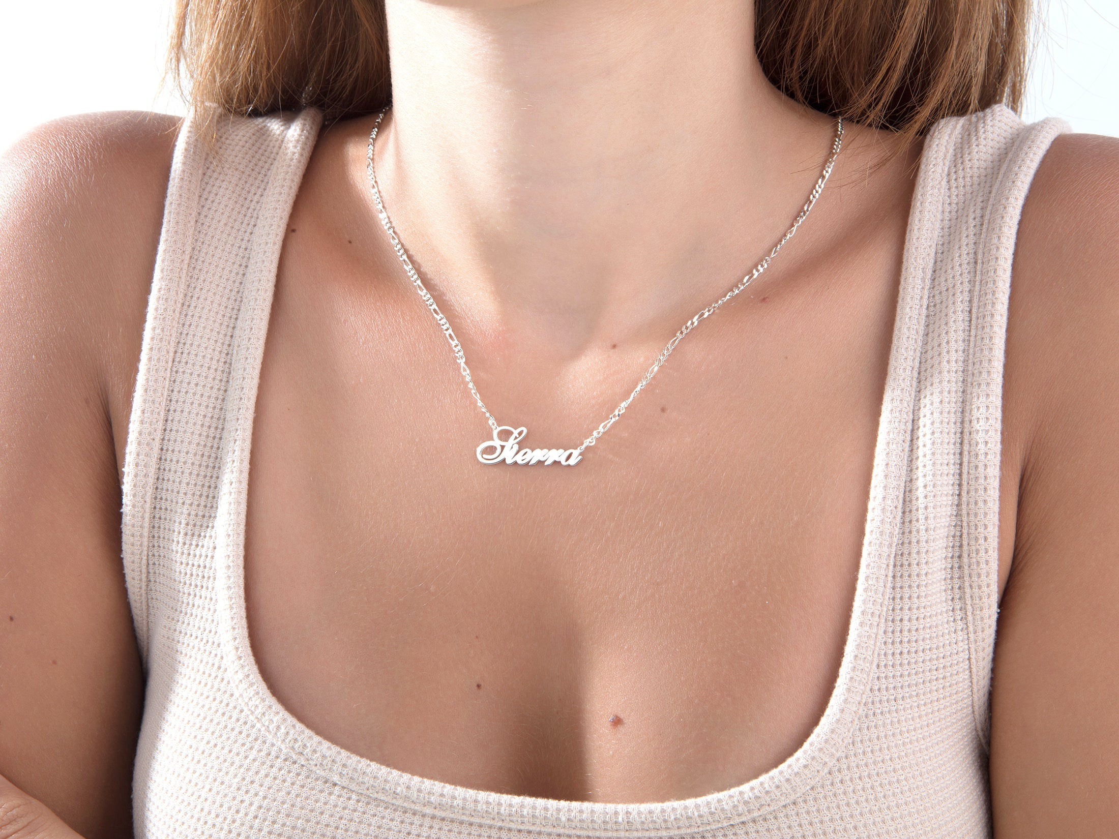 Figaro Chain Custom Name Necklace – Personalized Jewelry