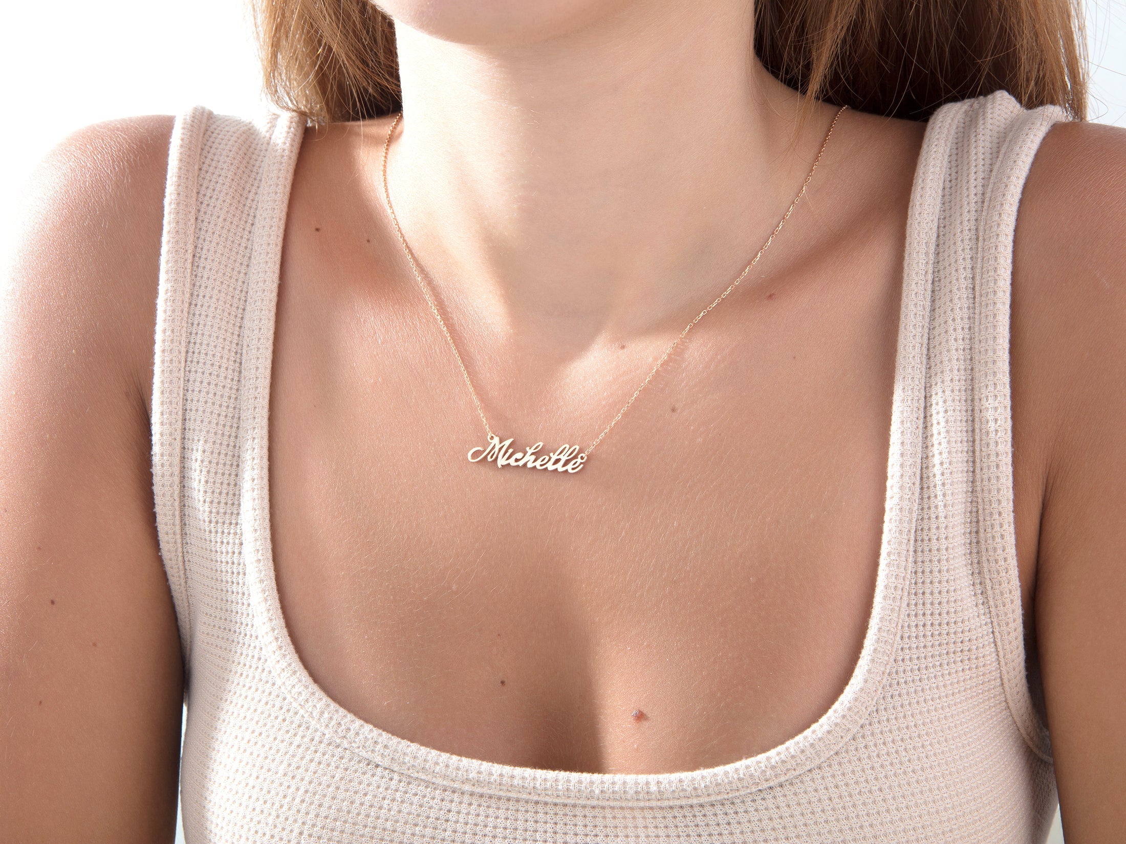 Dainty Handwritten Name Necklace