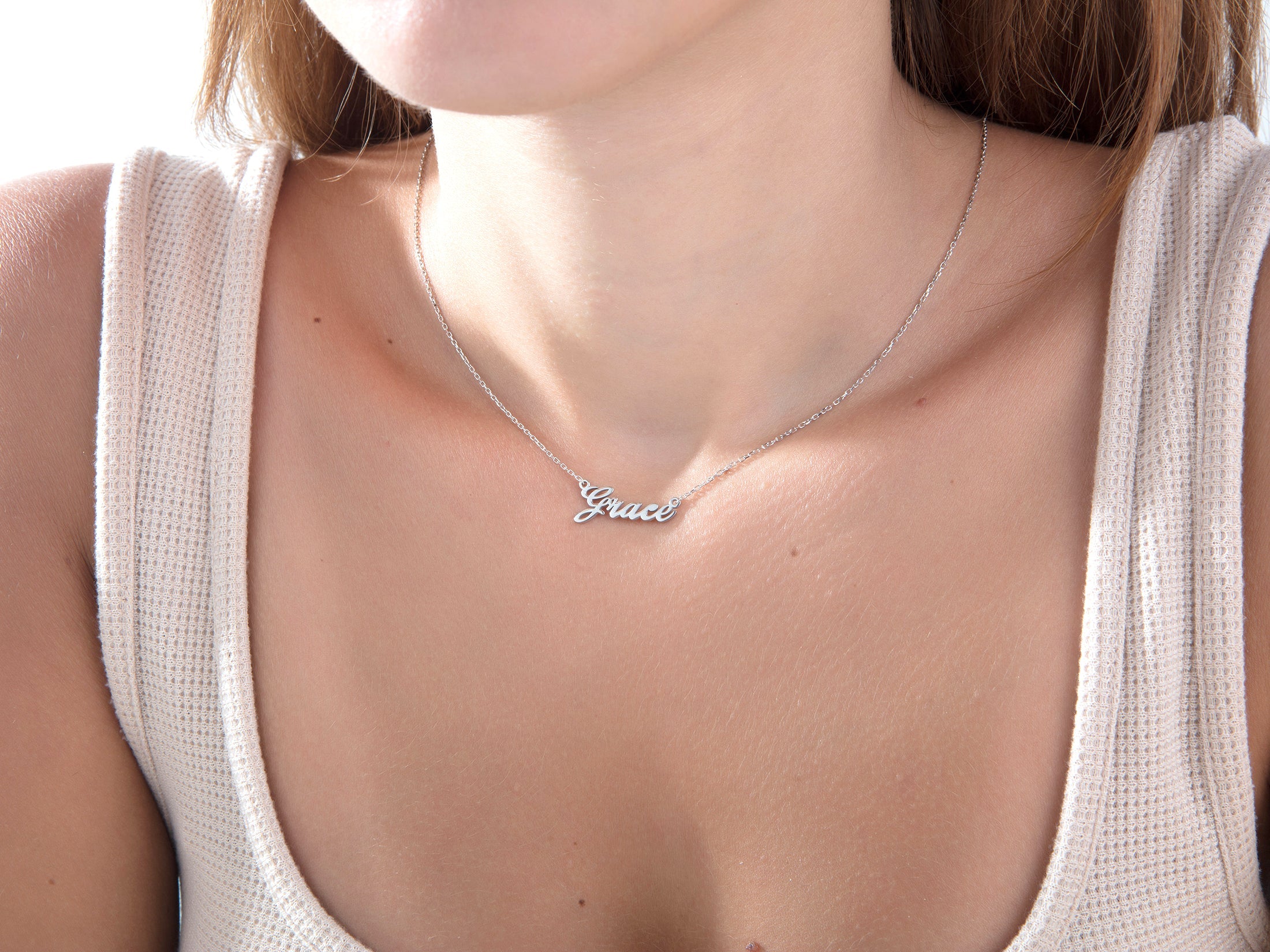 Dainty Handwritten Name Necklace