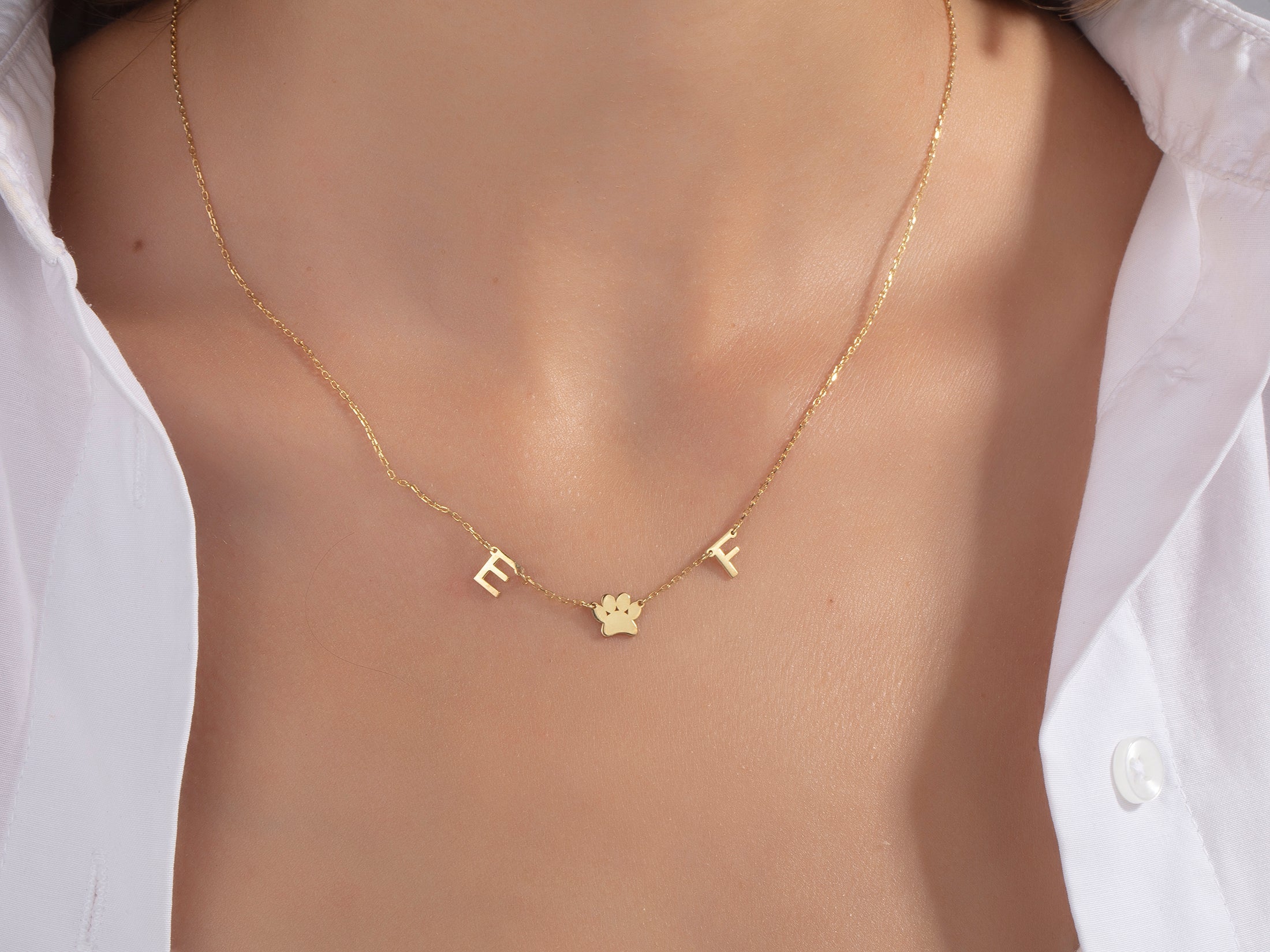 Custom Initials & Name Necklace