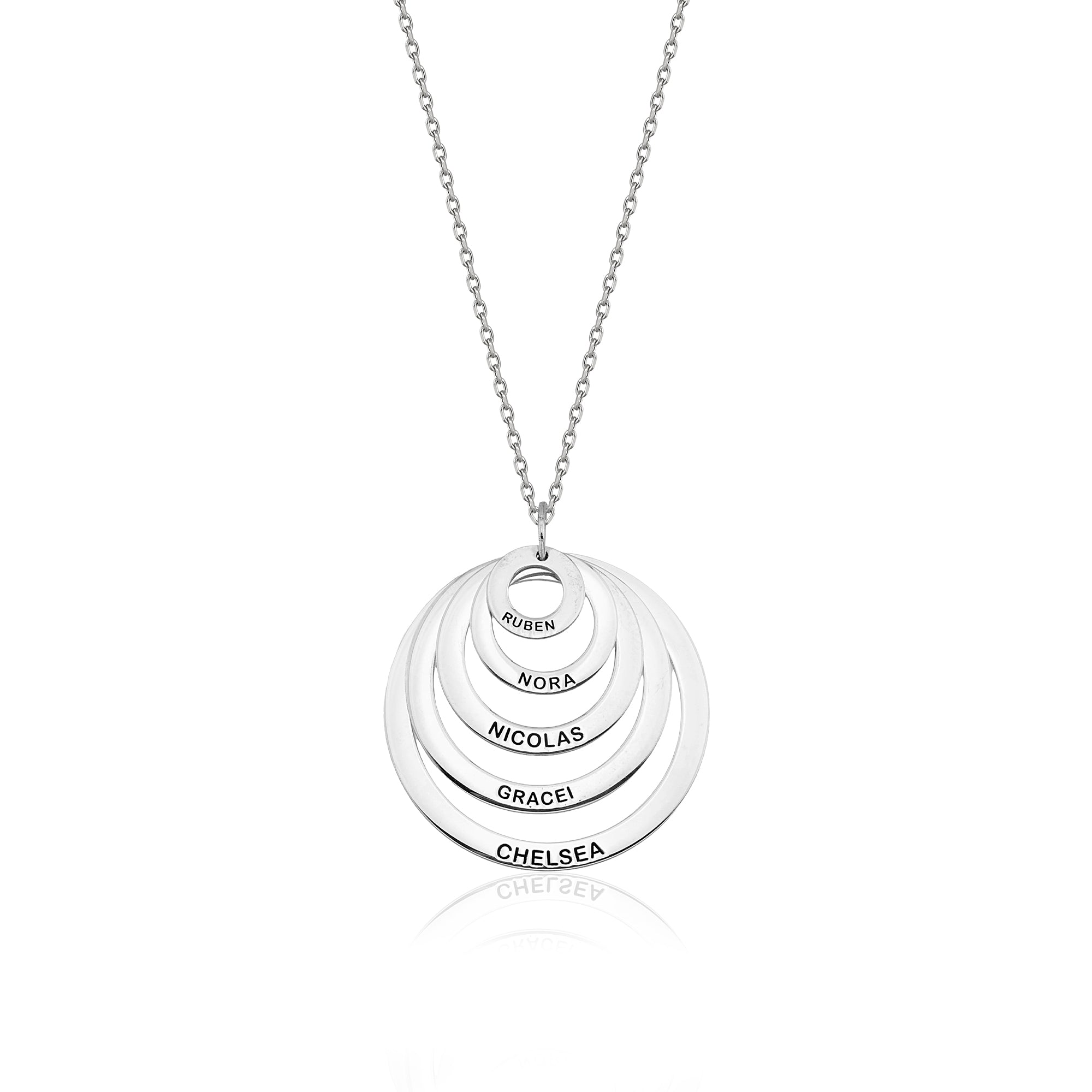 Multi-Name Family Necklace For Mothers