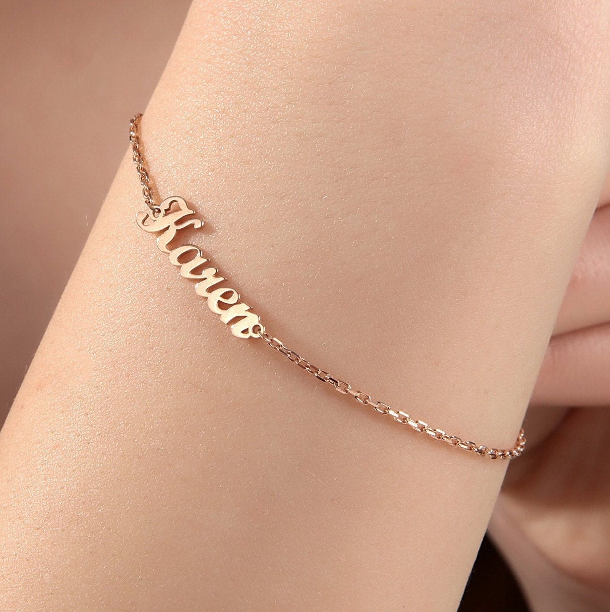 Minimalist Custom Name Bracelet