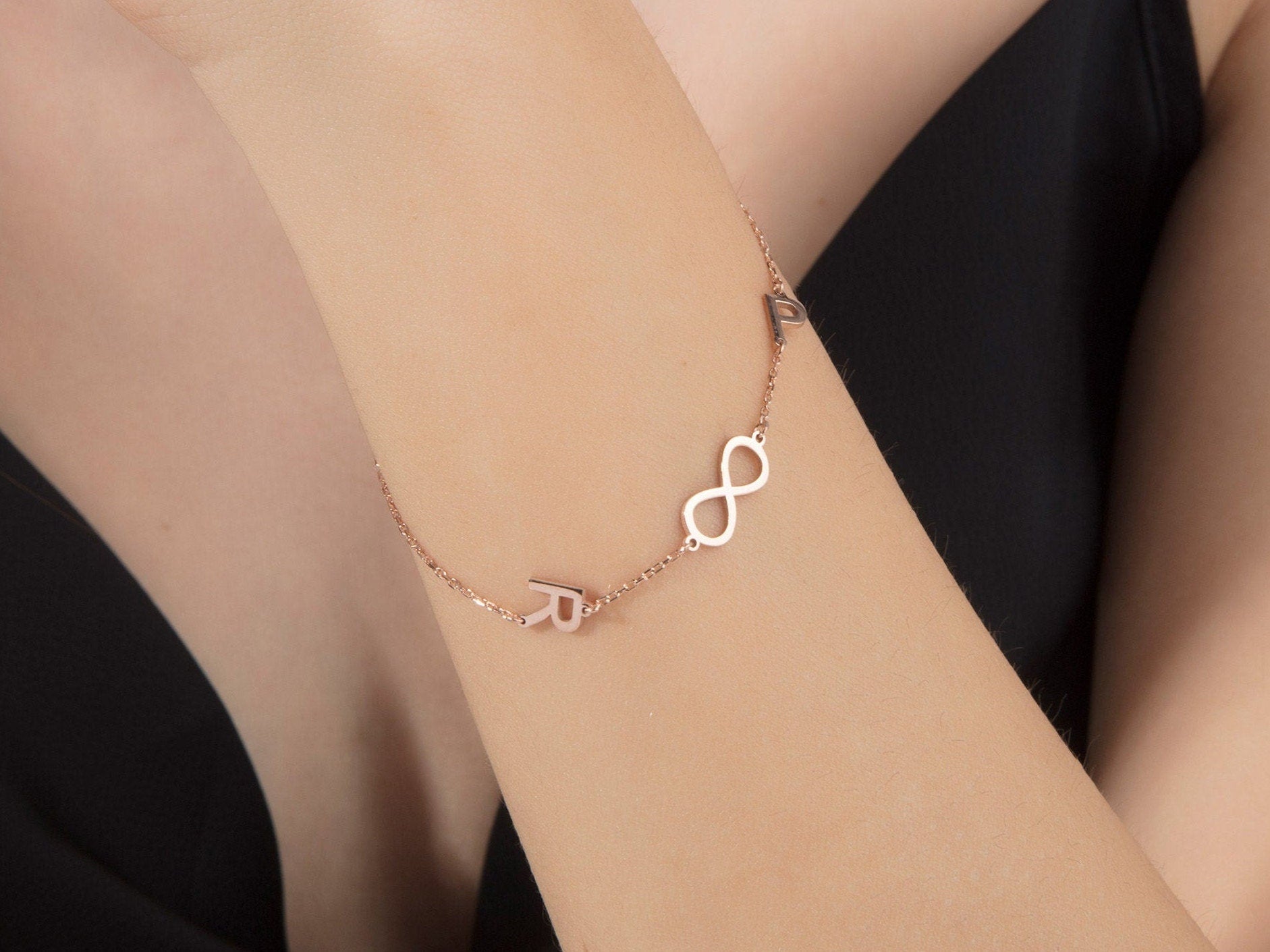 Custom Initial Bracelet – Personalized Letter Bracelet
