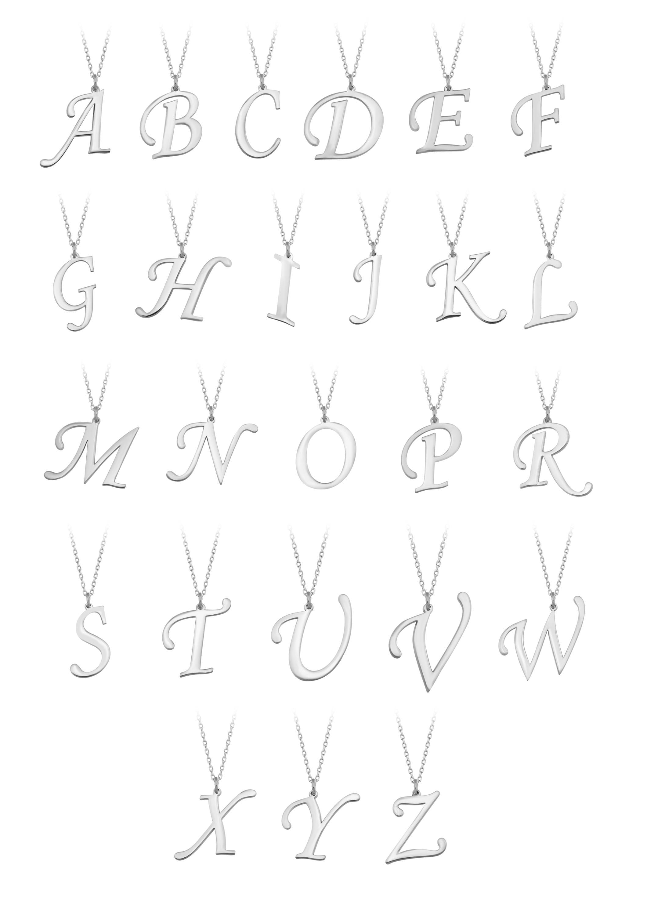 Custom Initial Letter Necklace For Women
